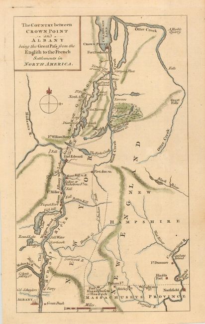 The Country between Crown Point and Albany being the Great Pass from the English to the French Settlements in North America