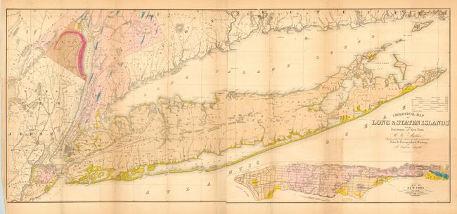 A Geological Map of Long and Staten Islands with the Envirions of New York