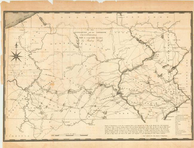 A Map of Pennsylvania and the Parts connected therewith, relating to the Roads and inland Navigation