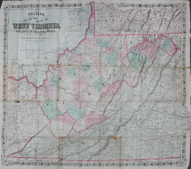 Map of the State of West Virginia and Parts of the Adjoining States