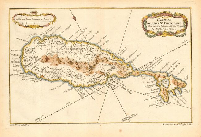 Carte de De L'Isle St. Christophe