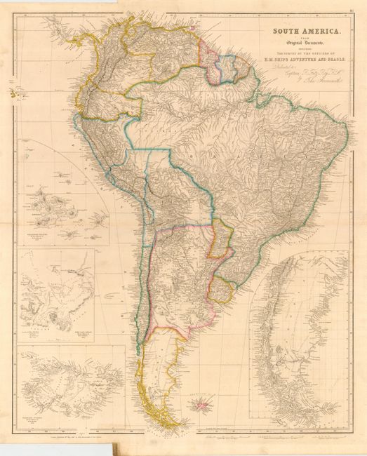 South America from Original Documents, including the Survey by the Officers of H.M. Ships Adventure and Beagle