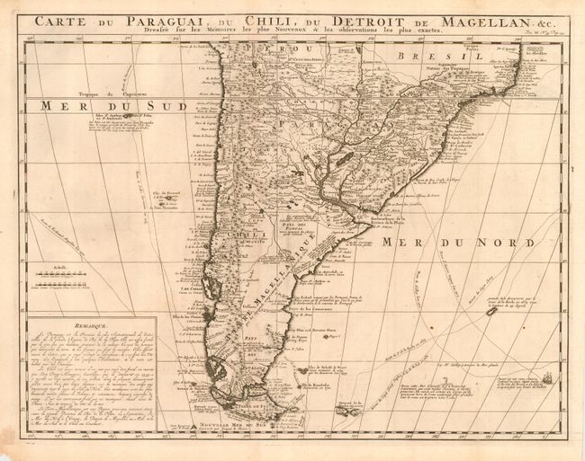 Carte du Paraguai, du Chili, du Detroit de Magellan &c.