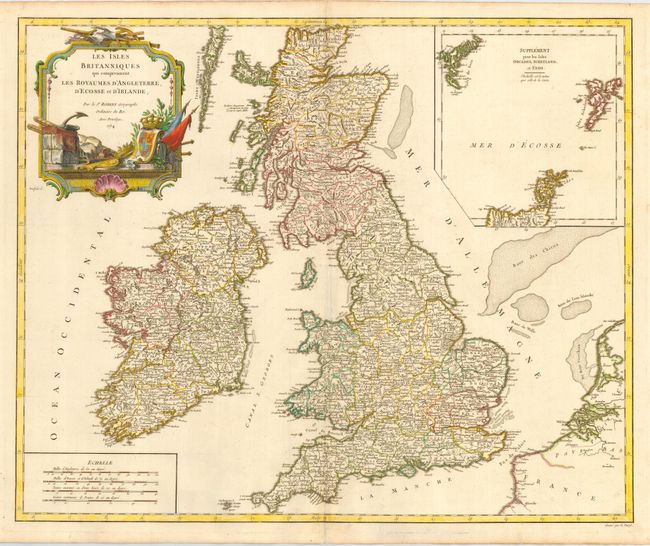 Les Isles Britanniques qui comprennent les Royaumes d' Angleterre, d' Ecosse et d' Irlande