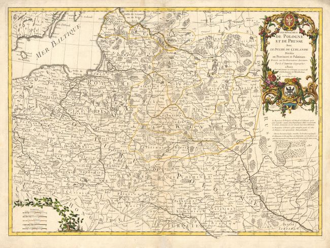Les Royaumes de Pologne et de Prusse avec le Duche de Curlande Divises en Provinces et Palatinats