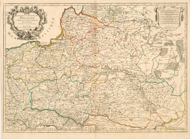 Estats de la Couronne de Pologne Subdivises suivant l'estendue des Palatinats