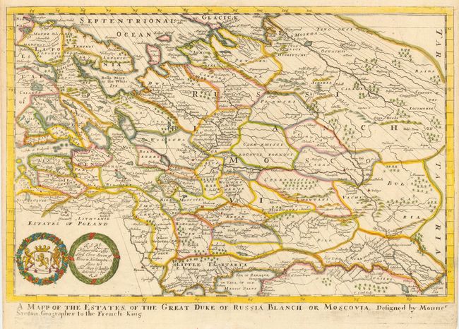 A Mapp of the Estates of the Great Duke of Russia Blanch or Moscovia