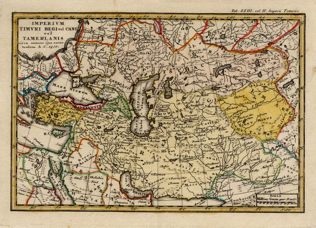 Imperium Timuri Begi vel Cani vel Tamerlanis circa annum ejus emortalualem A.C. 1405.