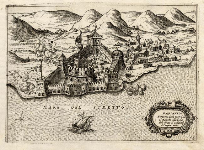 Dardanelo Fortezza dala parte dela Gretia posta nella bocha dello stretto di Costatinop del Signor Turcho