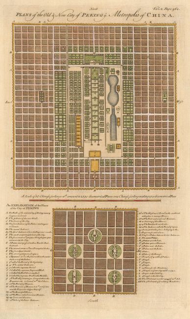 Plans of the Old & New City of Peking ye Metropolis of China