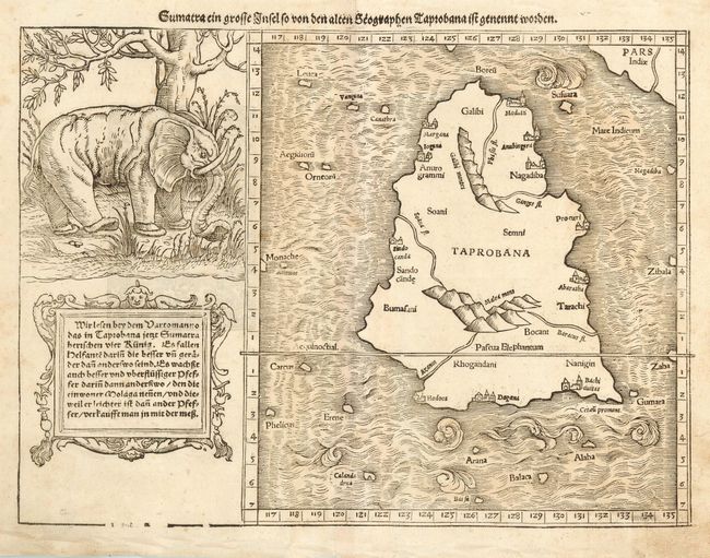 Sumatra ein grosse insel so von den Geographen Taprobana ist genennt worden