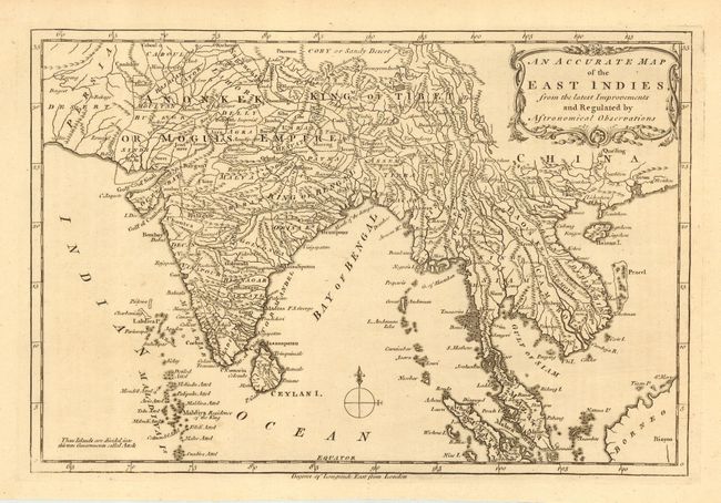 An Accurate Map of the East Indies, from the latest Improvements and Regulated by Astronomical Observations