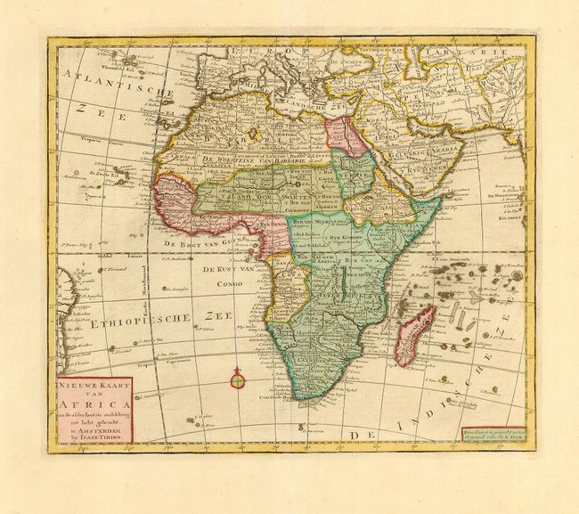 Nieuwe Kaart van Africa na da alderlaaste ondekking int licht gebracht