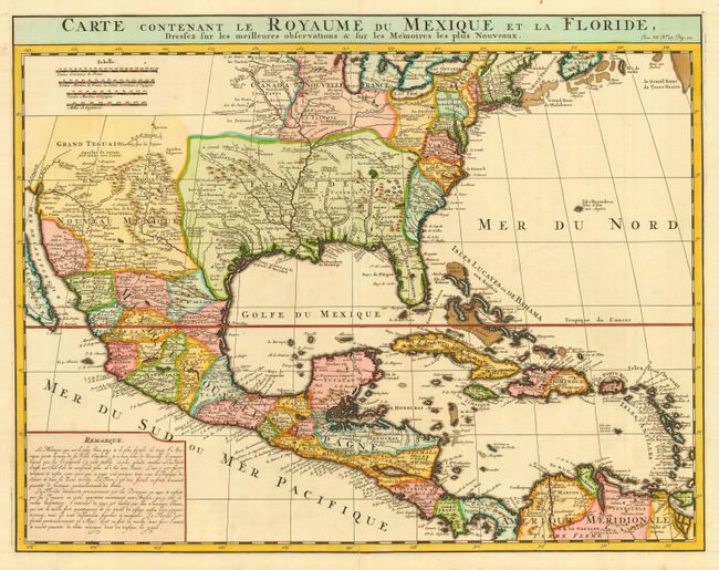 Carte Contenant le Royaume du Mexique et la Floride