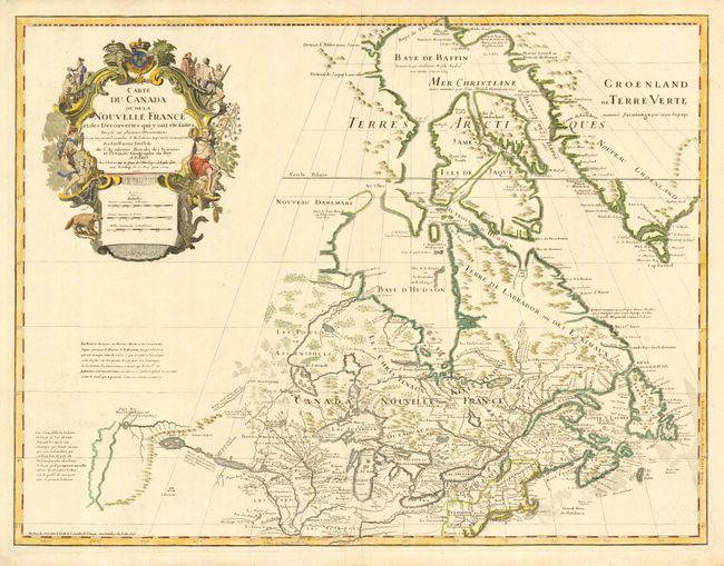 Carte du Canada ou de la Nouvelle France et des Decouvertes qui y ont ete faites