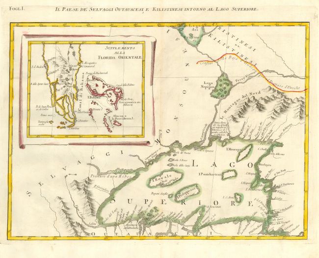 Il Paese de Selvaggi Outauacesi e Kilistinesi Intorno al Lago Superiore