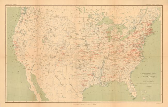 Mineral Springs of the United States the Waters of Which Are Used Commercially [in set with] Mineral Spring Resorts of the United States