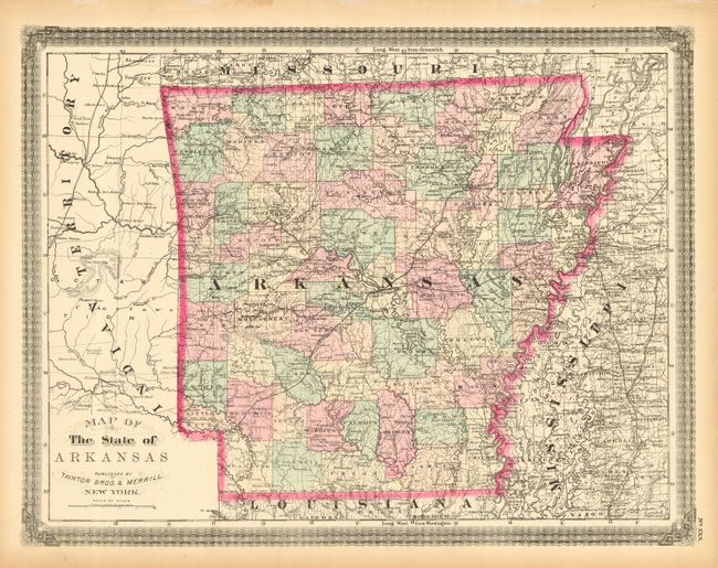 Map of the State of Arkansas