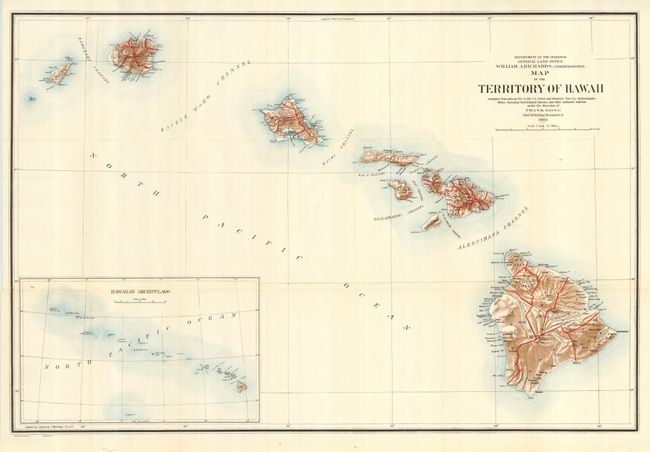 Map of the Territory of Hawaii