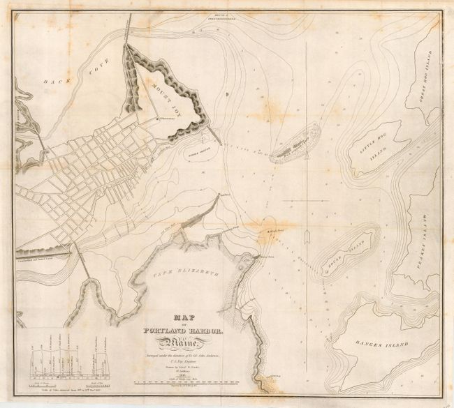 Map of Portland Harbor - Maine