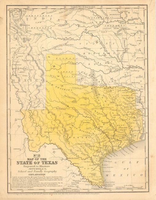 No. 13 Map of the State of Texas