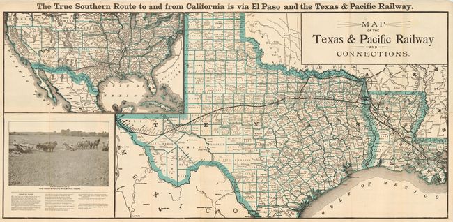 Map of the Texas & Pacific Railway and Connections