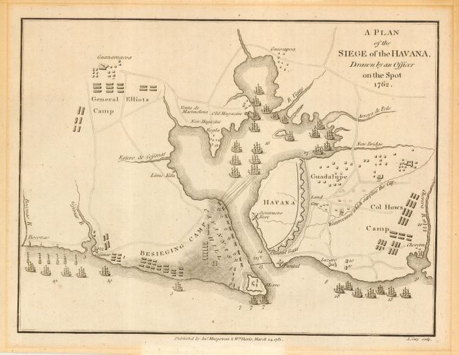A Plan of the Siege of Havana, Drawn by an Officer on the Spot 1762