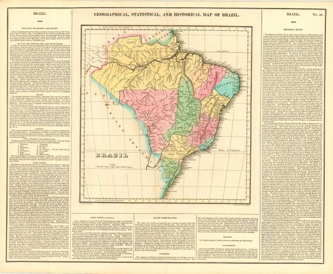 Geographical, Statistical, and Historical Map of Brazil