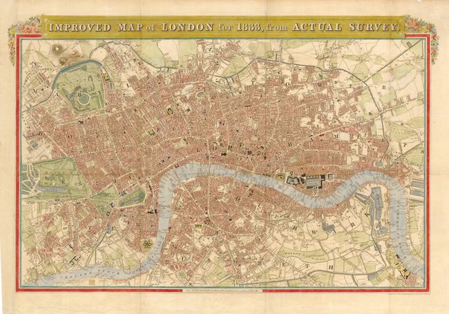 Improved Map of London for 1833, from Actual Survey