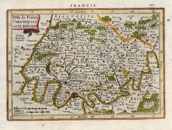 L'Isle de France Parisiensis Agri Descriptio