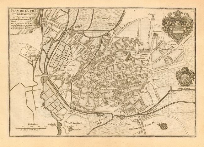 Plan de la Ville et des Fauxbourgs de Bourges