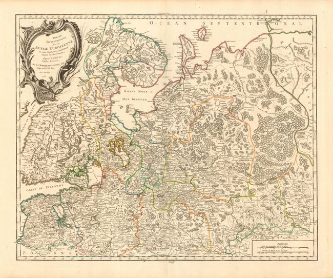 Partie Septentrionale de la Russie Europeenne ou sont distinguees exactement toutes le Provincesl'Atlas Russien