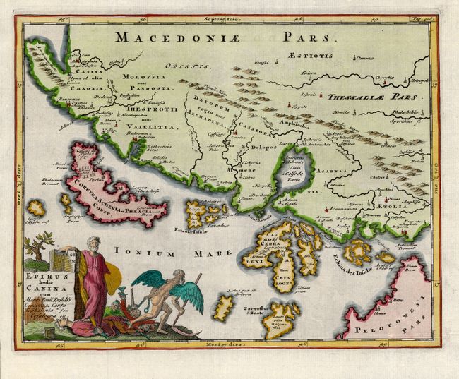 Epirus hodie Canina cum Maris Ionii Insulis  Coreyra seu Corfu Cephalenia seu Cefalogna etc.
