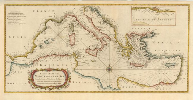 A Correct Chart of the Mediterranean Sea, from the Straits of Gibralter to the Levant