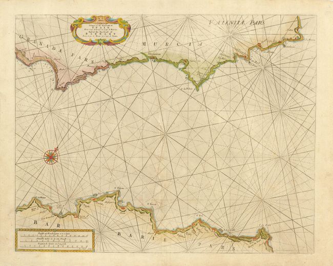 A Chart of the Sea-Coast of Spain From Cape de Gata to Cape S. Martin and of the Sea-Coast of Barbary from Cape de Houe to Cape de Tenes