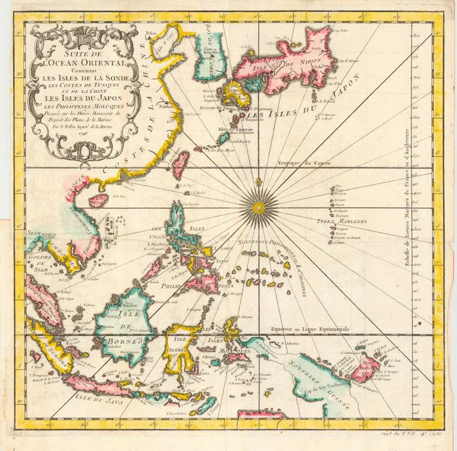 Suite de l'Ocean Oriental Contenant Les Isles de la Sonde Les Costes de Tunquin et de la Chine Les Isles du Japon Les Philippines Moluques