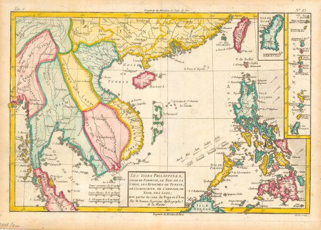 Les Isles Philippines, celle de Formose, le Sud de la Chine, les Royaumes de Tunkin, de Cochinchine, de Camboge, de Siam, des Laos; avec partie de ceux de Pegu et d'Ava.