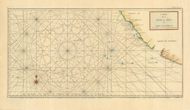 Carte de la Mer du Sud ou Mer Pacifique