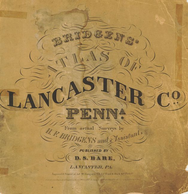 Bridgens Atlas of Lancaster Co. Penn. from actual Surveys