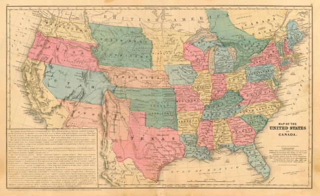 Map of the United States and Canada