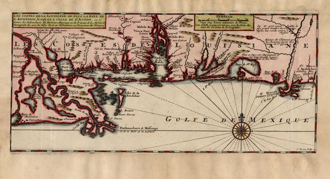 Les Costes de la Louisiane de Plus la Baye de l'Ascension Jusques a celle de St. Joseph