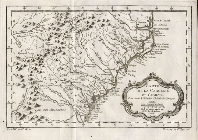 Carte de la Caroline et Georgie