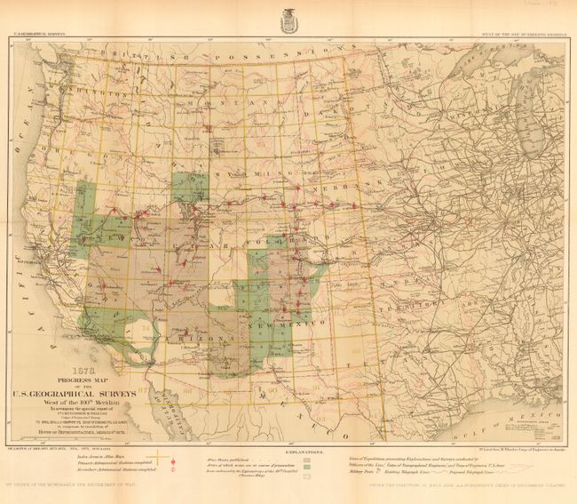 Old World Auctions - Auction 114 - Lot 186 - Progress Map of the U. S ...