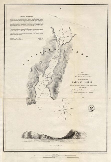 Reconnaissance of Catalina Harbor and the Anchorage on the N. E. Side of the Island