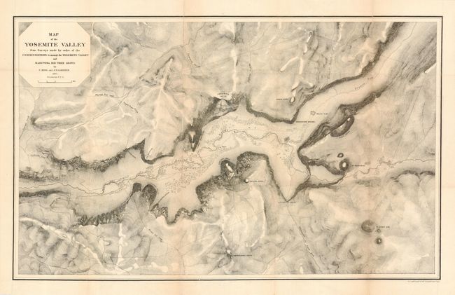 Map of the Yosemite Valley from Surveys made by the order of the Commissioners to manage the Yosemite Valley and Mariposa Big Tree Grove