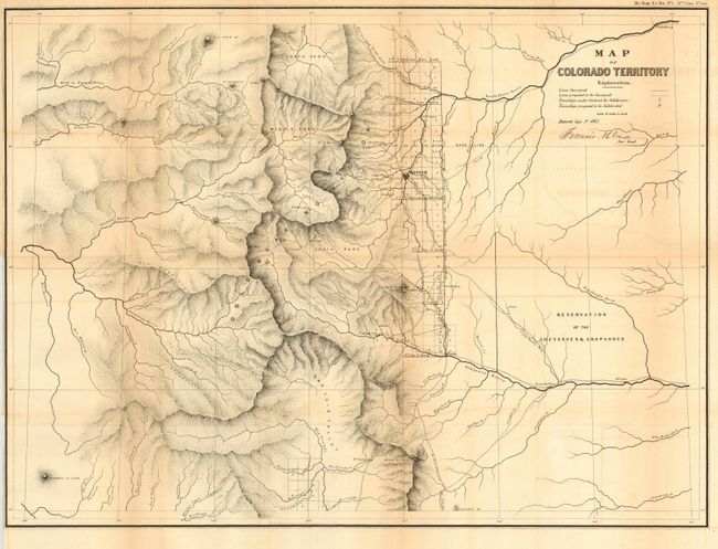 Map of Colorado Territory