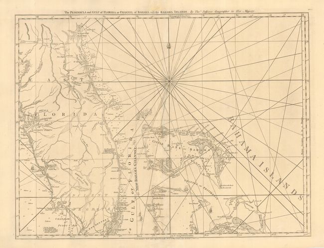 The Peninsula and Gulf of Florida or Channel of Bahama with the Bahama Islands