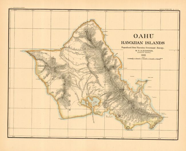 Oahu, Hawaiian Islands Reproduced from Hawaiian Government Survey, W. D. Alexander.  Surveyor General.