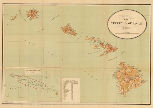 Map of the Territory of Hawaii