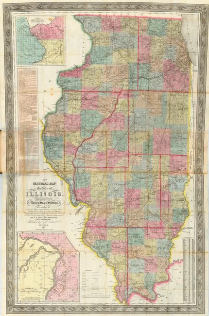 New Sectional Map of the State of Illinois. Compiled from the United States Surveys